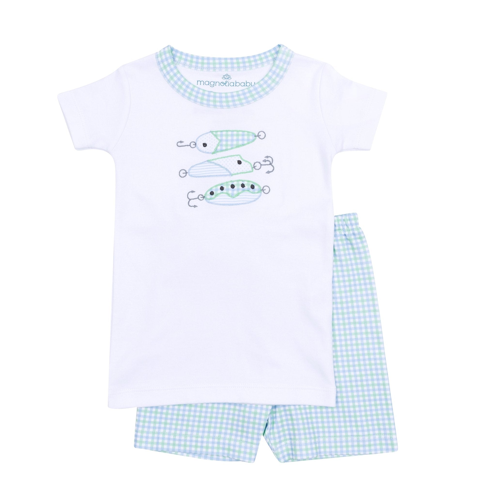 Lil' Lures Applique Short Pajamas - Magnolia BabyShort Pajamas