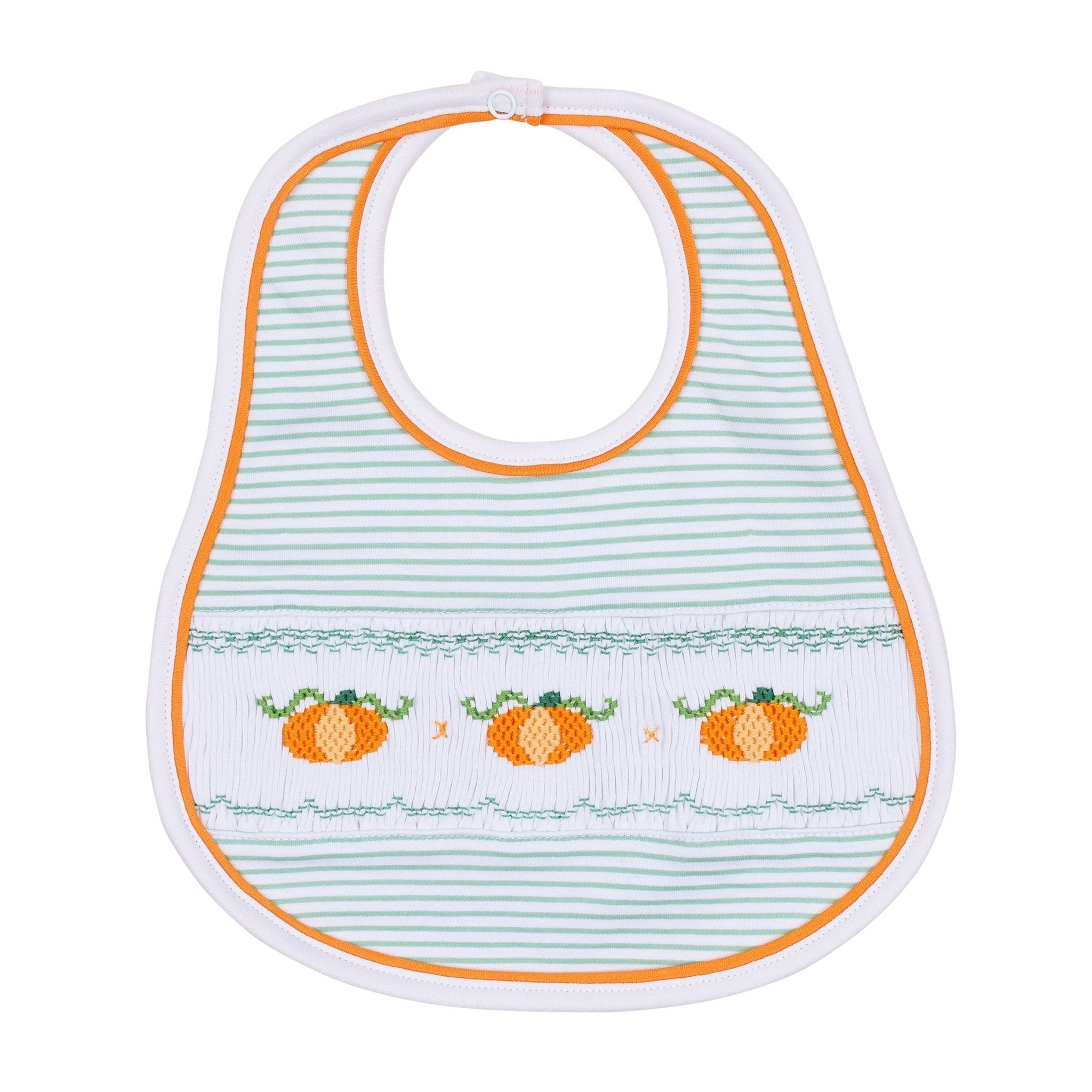Lil' Pumpkin Classics Smocked Boy Bib - Magnolia BabyBib