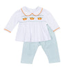 Lil' Pumpkin Classics Smocked Girl 2pc Pant Set - Magnolia Baby2pc Pant Set