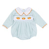 Lil' Pumpkin Classics Smocked Long Sleeve Boy Bubble - Magnolia BabyBubble