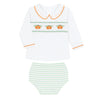 Lil' Pumpkin Classics Smocked Long Sleeve Diaper Cover Set - Magnolia BabyDiaper Cover