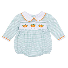  Lil' Pumpkin Classics Smocked Long Sleeve Girl Bubble - Magnolia BabyBubble