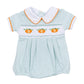 Lil' Pumpkin Classics Smocked Short Sleeve Boy Bubble - Magnolia BabyBubble