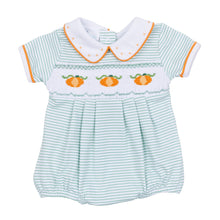  Lil' Pumpkin Classics Smocked Short Sleeve Boy Bubble - Magnolia BabyBubble