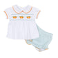 Lil' Pumpkin Classics Smocked Short Sleeve Diaper Cover Set - Magnolia BabyDiaper Cover