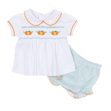  Lil' Pumpkin Classics Smocked Short Sleeve Diaper Cover Set - Magnolia BabyDiaper Cover