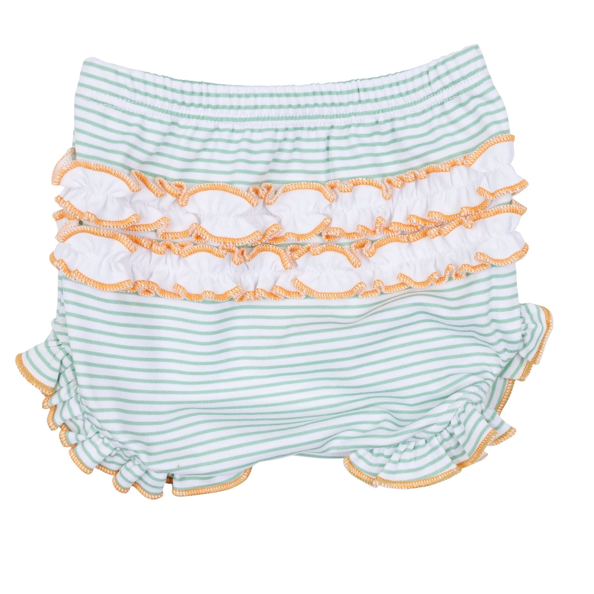 Lil' Pumpkin Classics Smocked Short Sleeve Diaper Cover Set - Magnolia BabyDiaper Cover