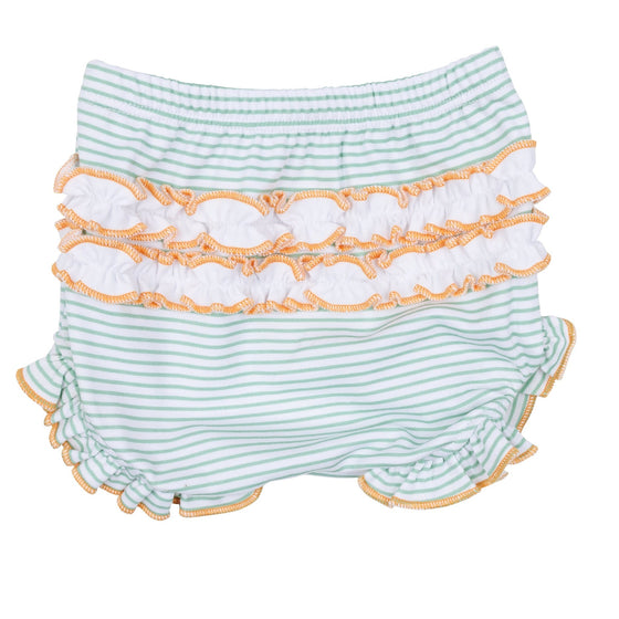 Lil' Pumpkin Classics Smocked Short Sleeve Diaper Cover Set - Magnolia BabyDiaper Cover