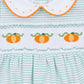 Lil' Pumpkin Classics Smocked Short Sleeve Girl Bubble - Magnolia BabyBubble