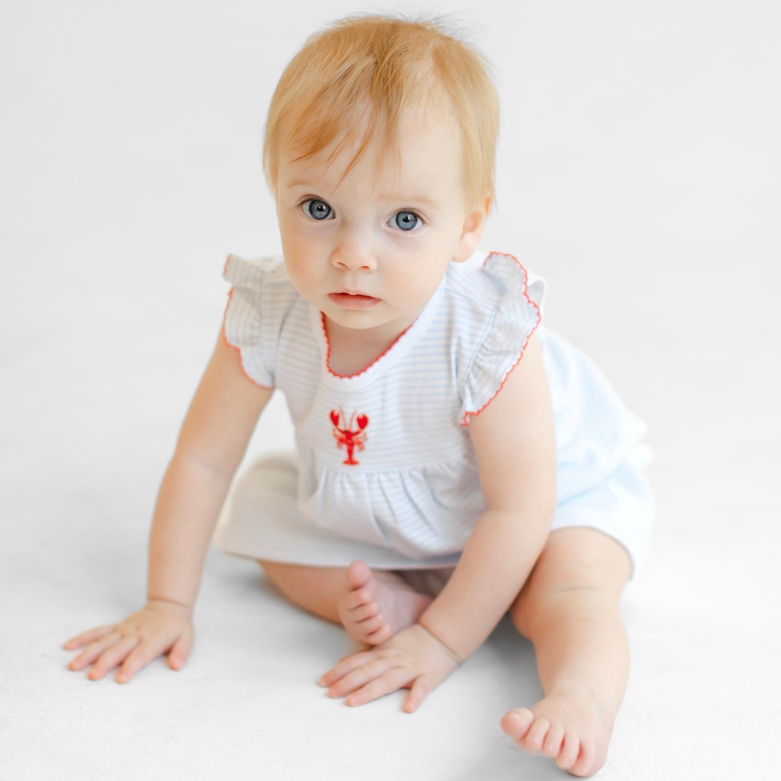 Lil' Snappers Embroidered Dress - Magnolia BabyDress