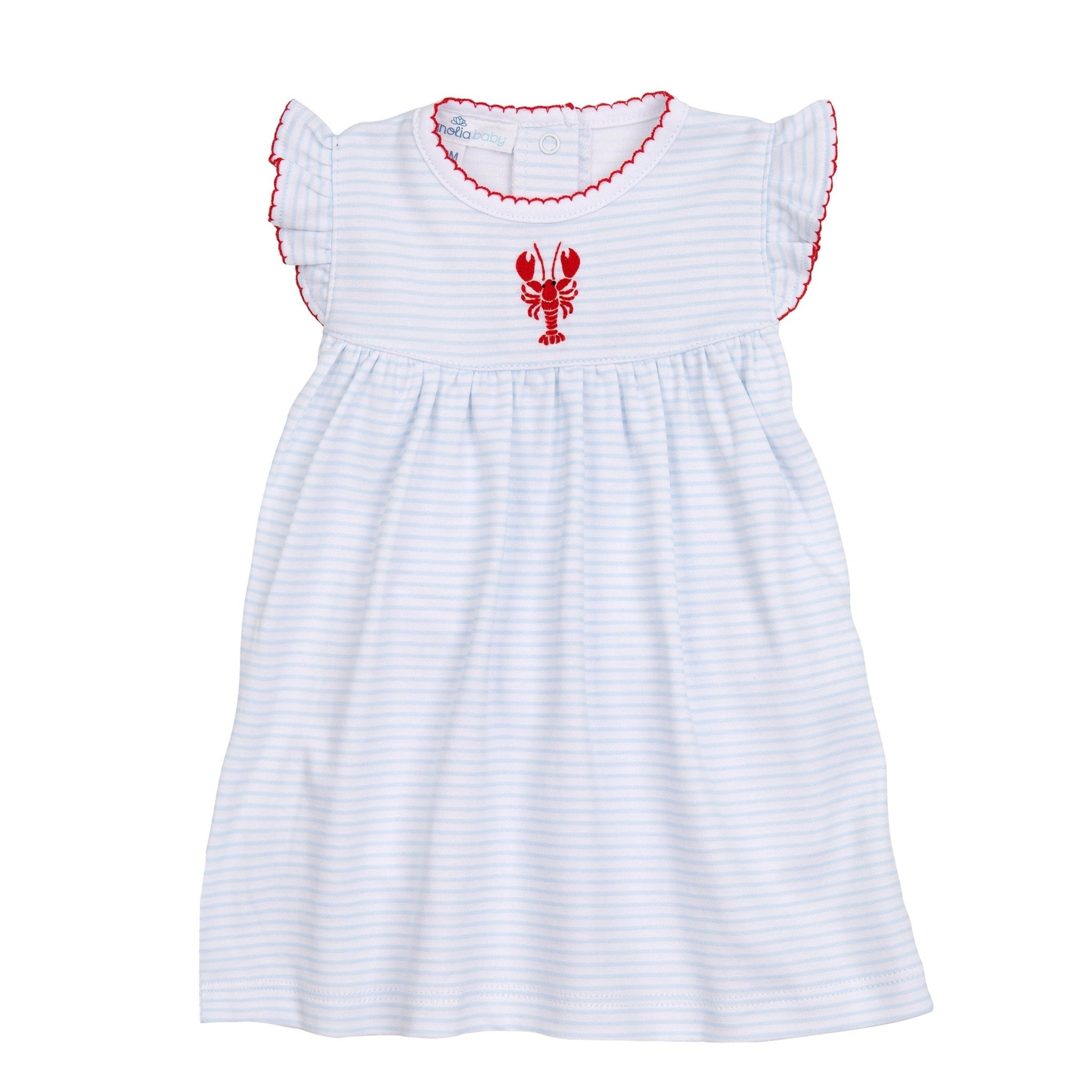 Lil' Snappers Embroidered Dress - Magnolia BabyDress