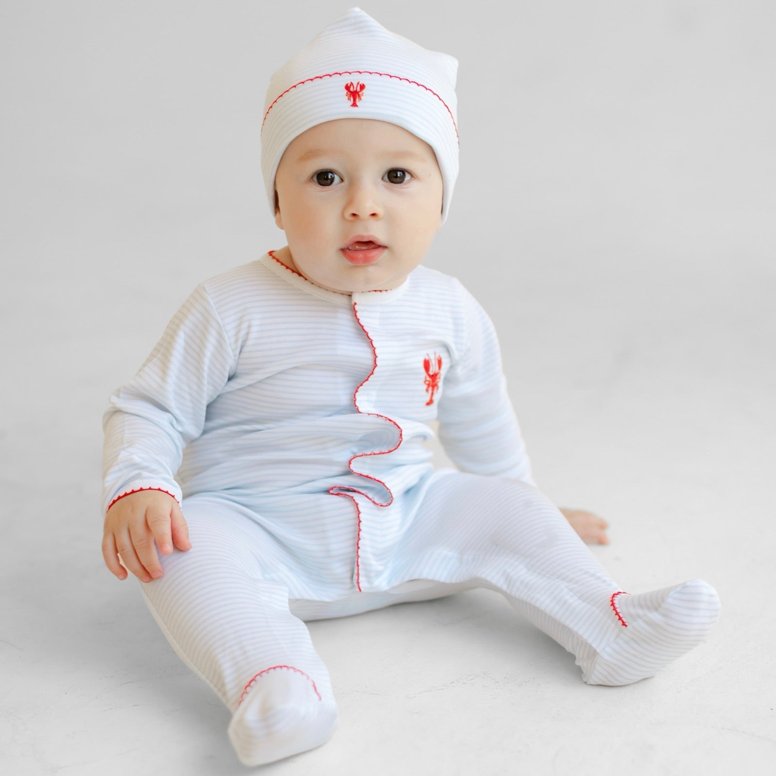 Lil' Snappers Embroidered Footie - Magnolia BabyFootie