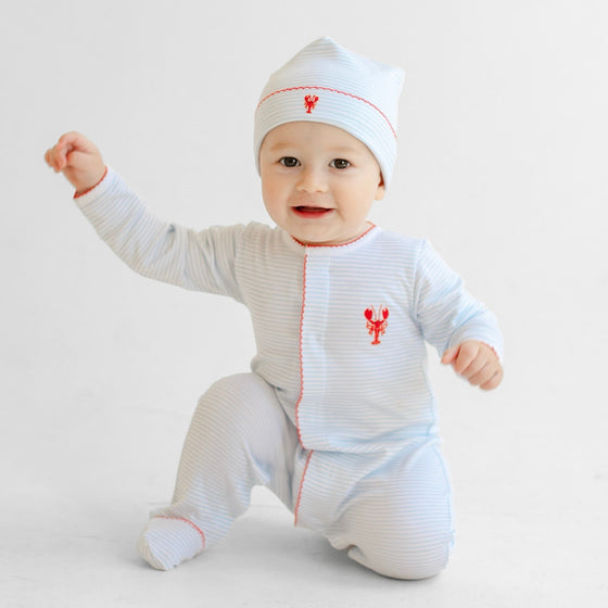 Lil' Snappers Embroidered Footie - Magnolia BabyFootie
