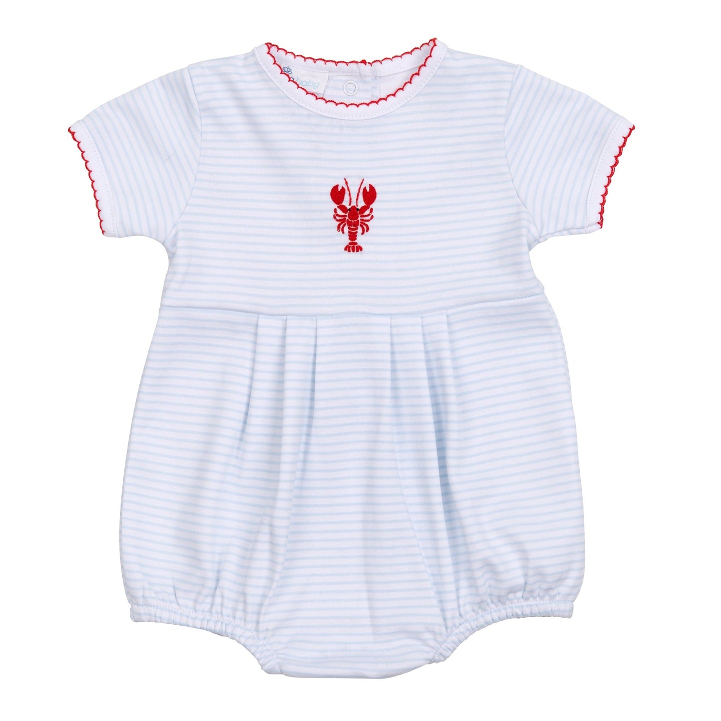 Lil' Snappers Hand-Embroidered Boy Bubble - Lobster - Magnolia BabyBubble