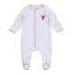 Lil' Snappers Hand-Embroidered Lobster Footie - Magnolia BabyFootie
