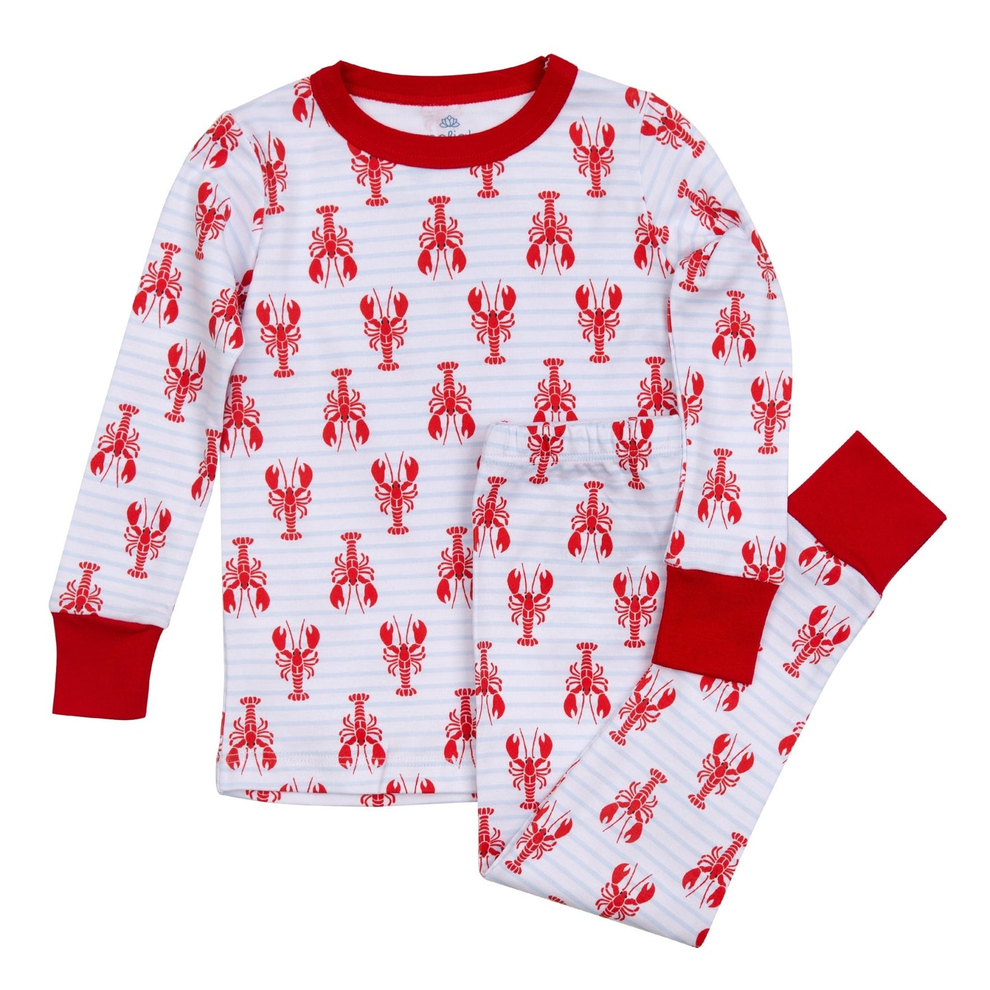 Lil' Snappers Lobster Print Long Pajamas - Magnolia BabyLong Pajamas