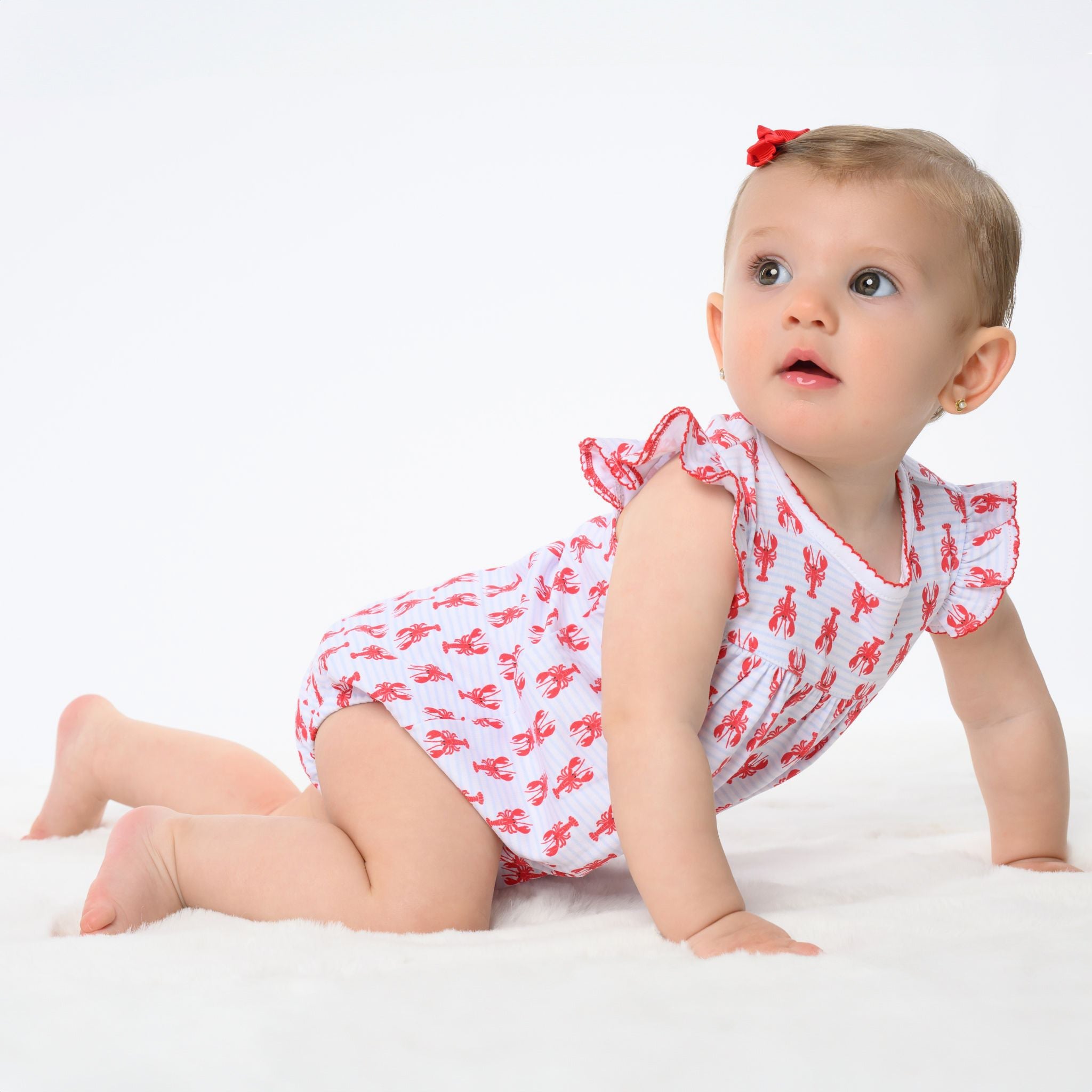 Lil' Snappers Print Flutters Bubble - Magnolia BabyBubble