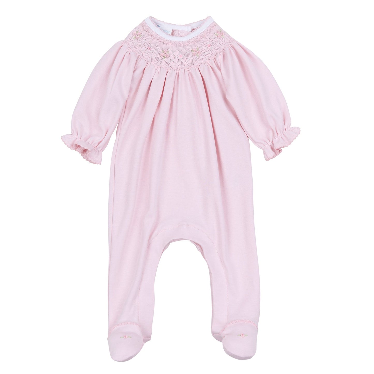 Lillian Bishop Footie - Pink - Magnolia BabyFootie