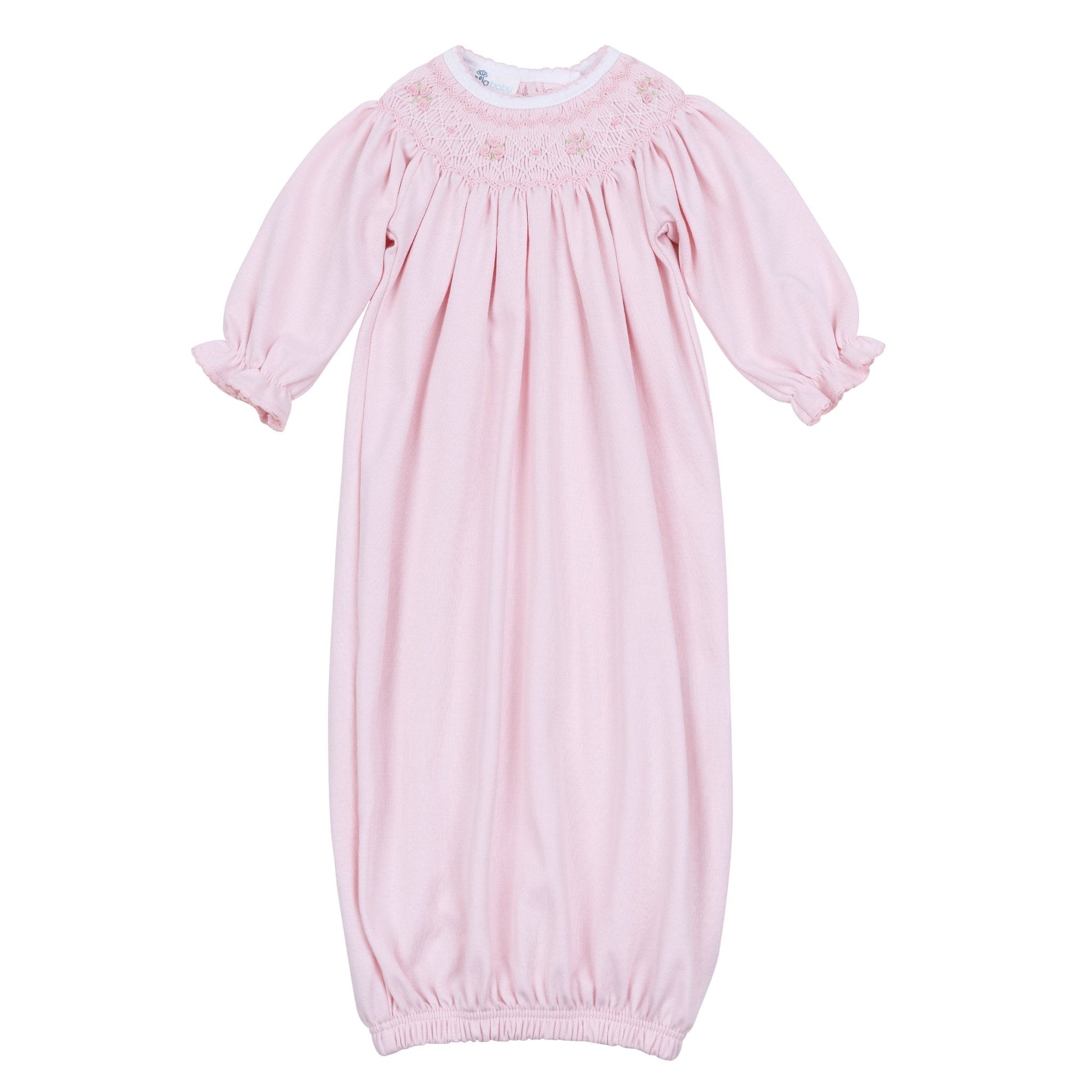 Lillian Bishop Gown - Pink - Magnolia BabyGown