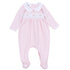 Lillian Smocked Footie - Pink - Magnolia BabyFootie