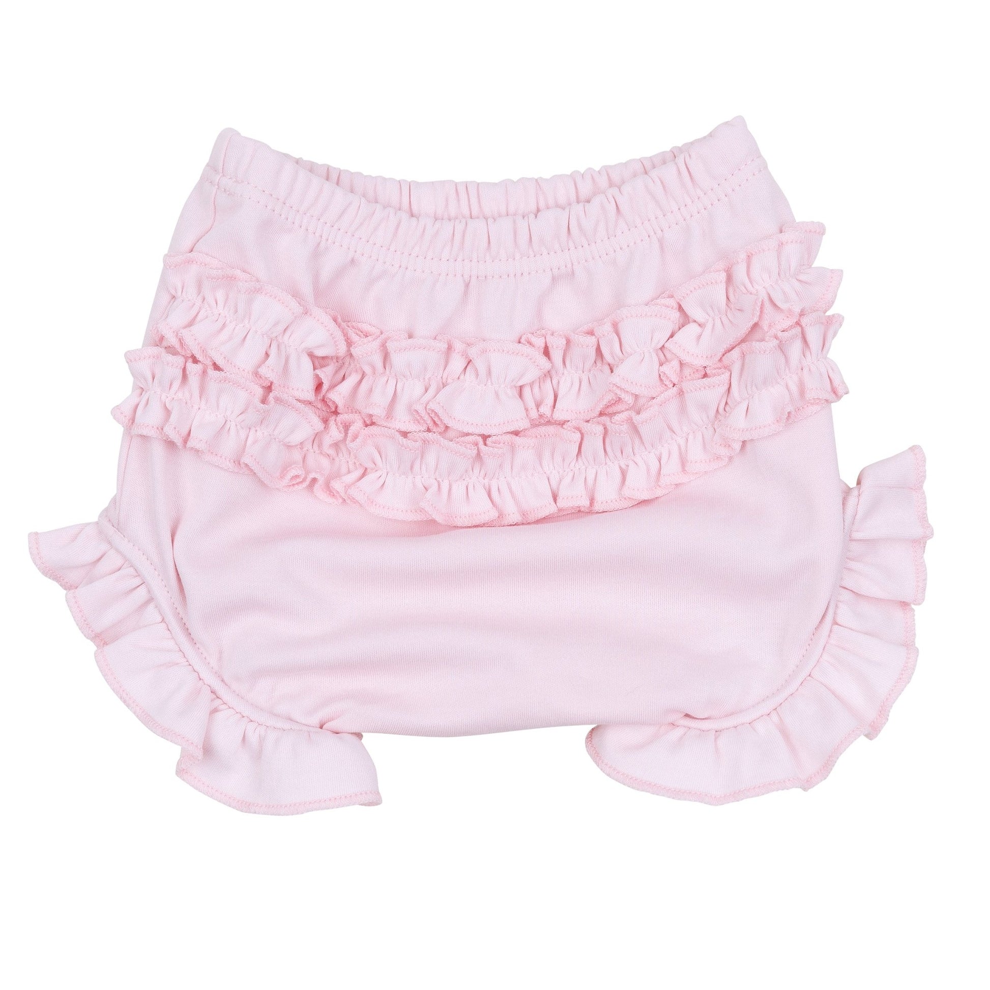Lillian Smocked Ruffle Diaper Cover Set - Pink - Magnolia BabyDiaper Cover