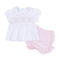 Lillian Smocked Ruffle Diaper Cover Set - Pink - Magnolia BabyDiaper Cover