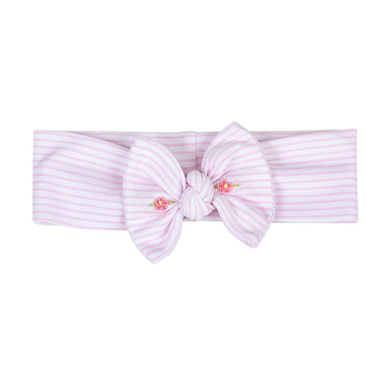 Lilly and Logan Embroidered Headband - Pink - Magnolia BabyHeadband