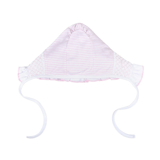 Lilly and Logan Smocked Bonnet - Pink - Magnolia BabyHat