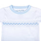 Lilly and Logan Smocked Long Pajamas - Blue - Magnolia BabyLong Pajamas