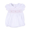 Lilly & Lucas Smocked Collared Bubble - Pink - Magnolia BabyBubble