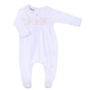 Lilly & Lucas Smocked Footie - Pink - Magnolia BabyFootie
