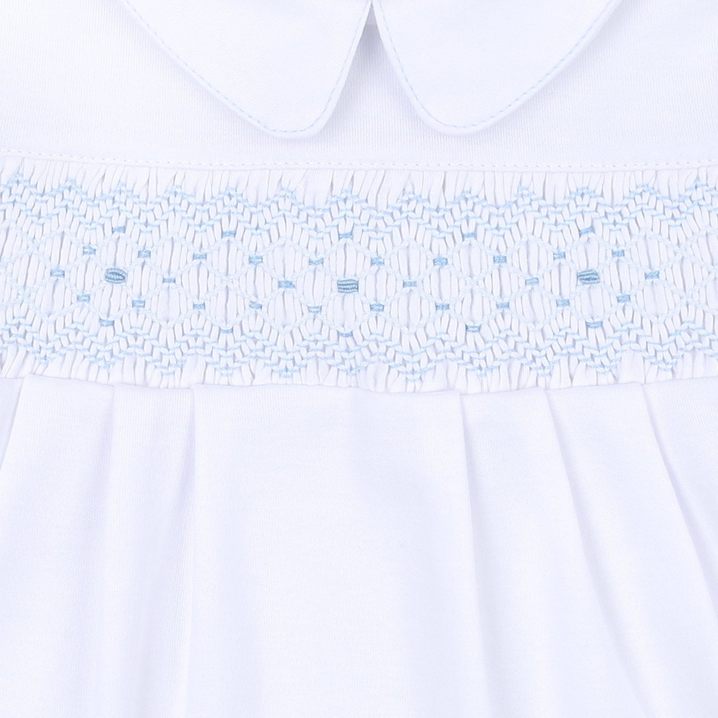 Lilly & Lucas Smocked Short Playsuit - Blue - Magnolia BabyShort Playsuit