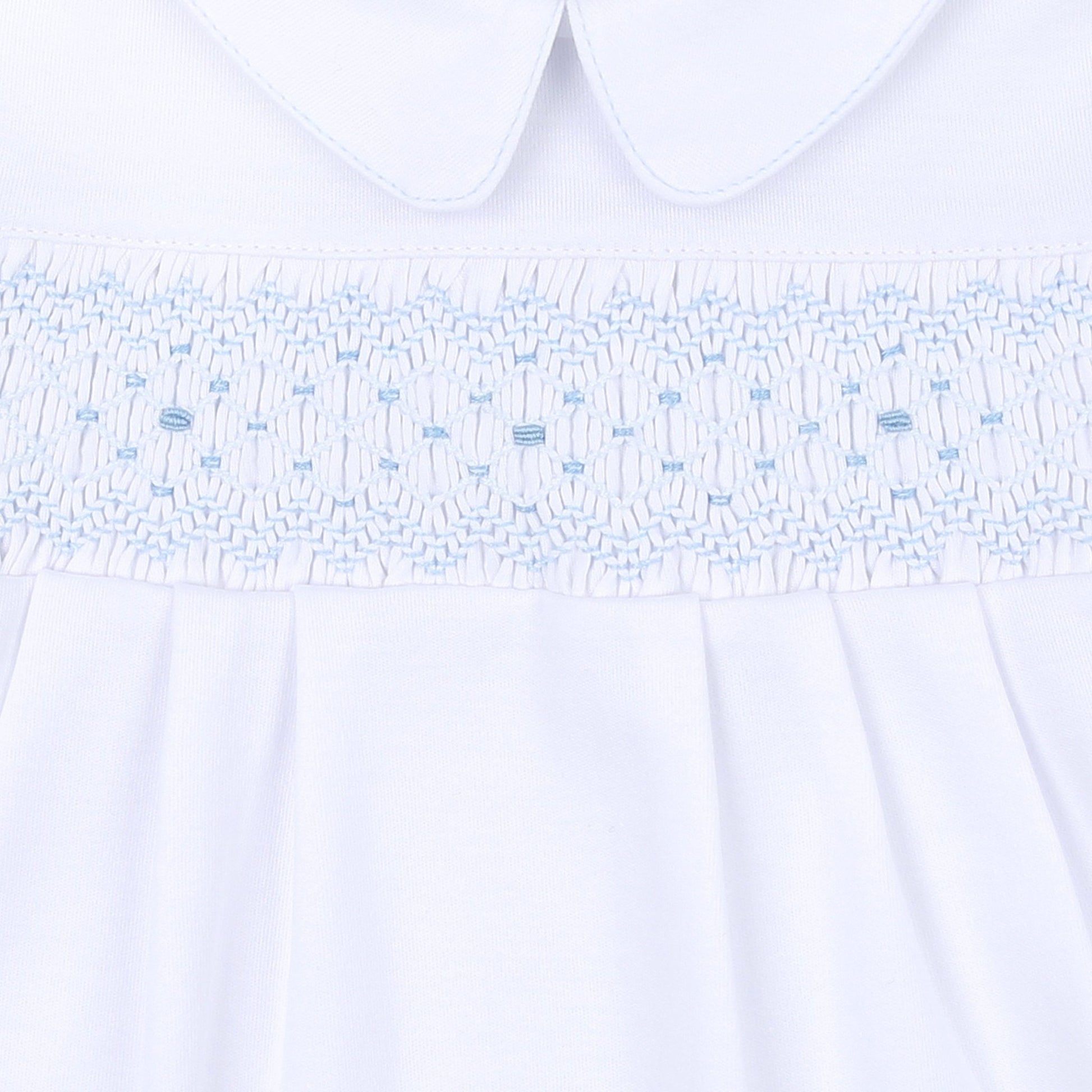 Lilly & Lucas Smocked Short Playsuit - Blue - Magnolia BabyShort Playsuit