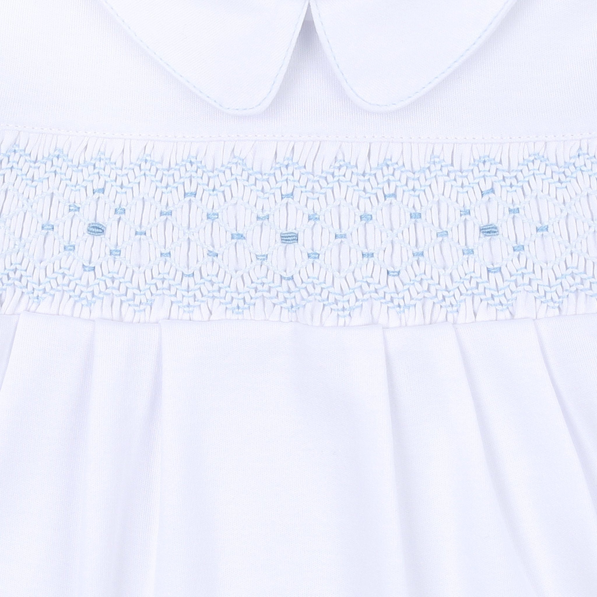 Lilly & Lucas Smocked Short Playsuit - Blue - Magnolia BabyShort Playsuit