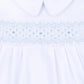 Lilly & Lucas Smocked Short Sleeve Gown - Blue - Magnolia BabyGown