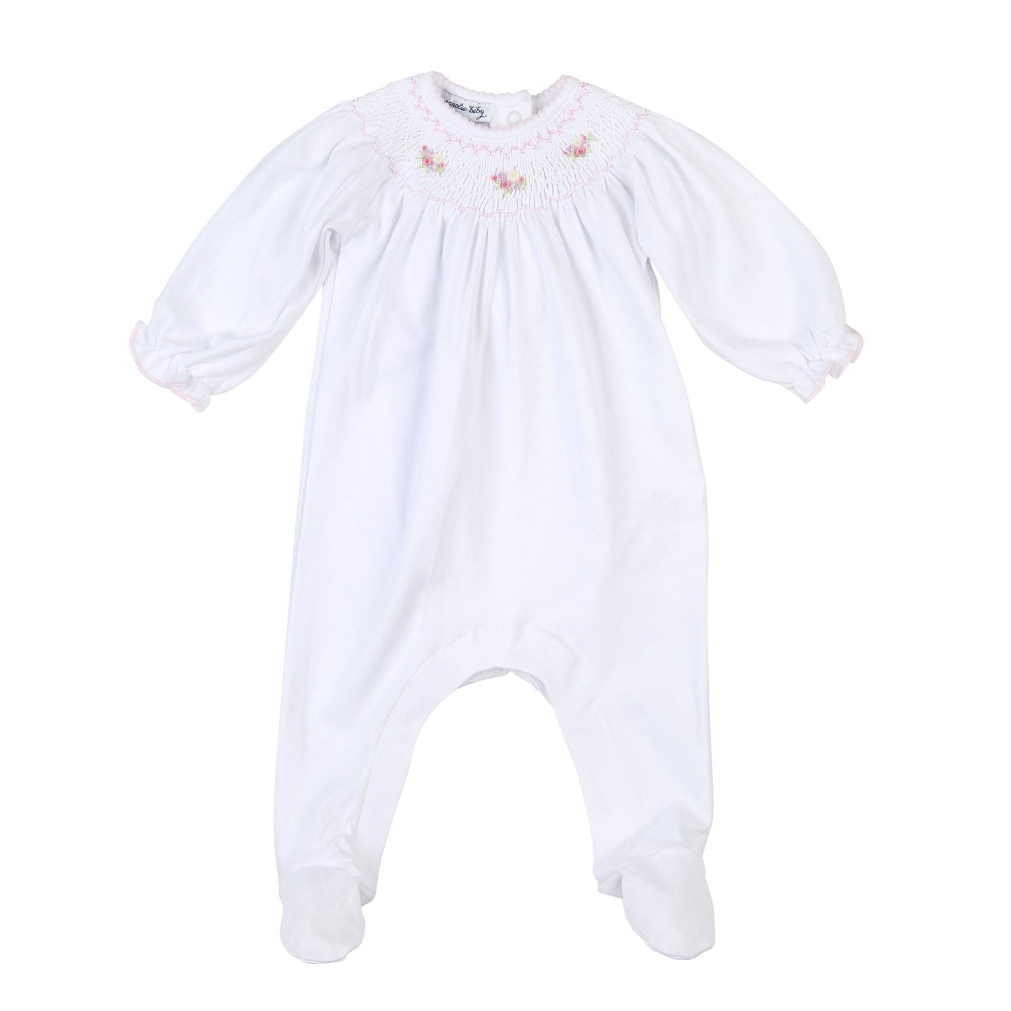 Lindsay and Luke Bishop Footie - Pink - Magnolia BabyFootie