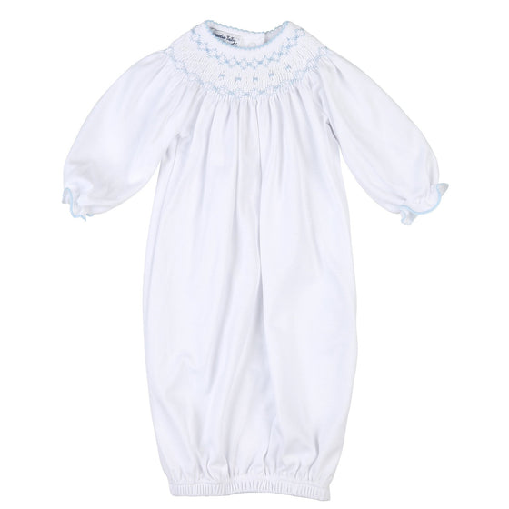 Lindsay and Luke Bishop Gown - Blue - Magnolia BabyGown