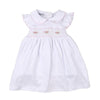 Lindsay Smocked Collared Flutters Dress - Pink - Magnolia BabyDress