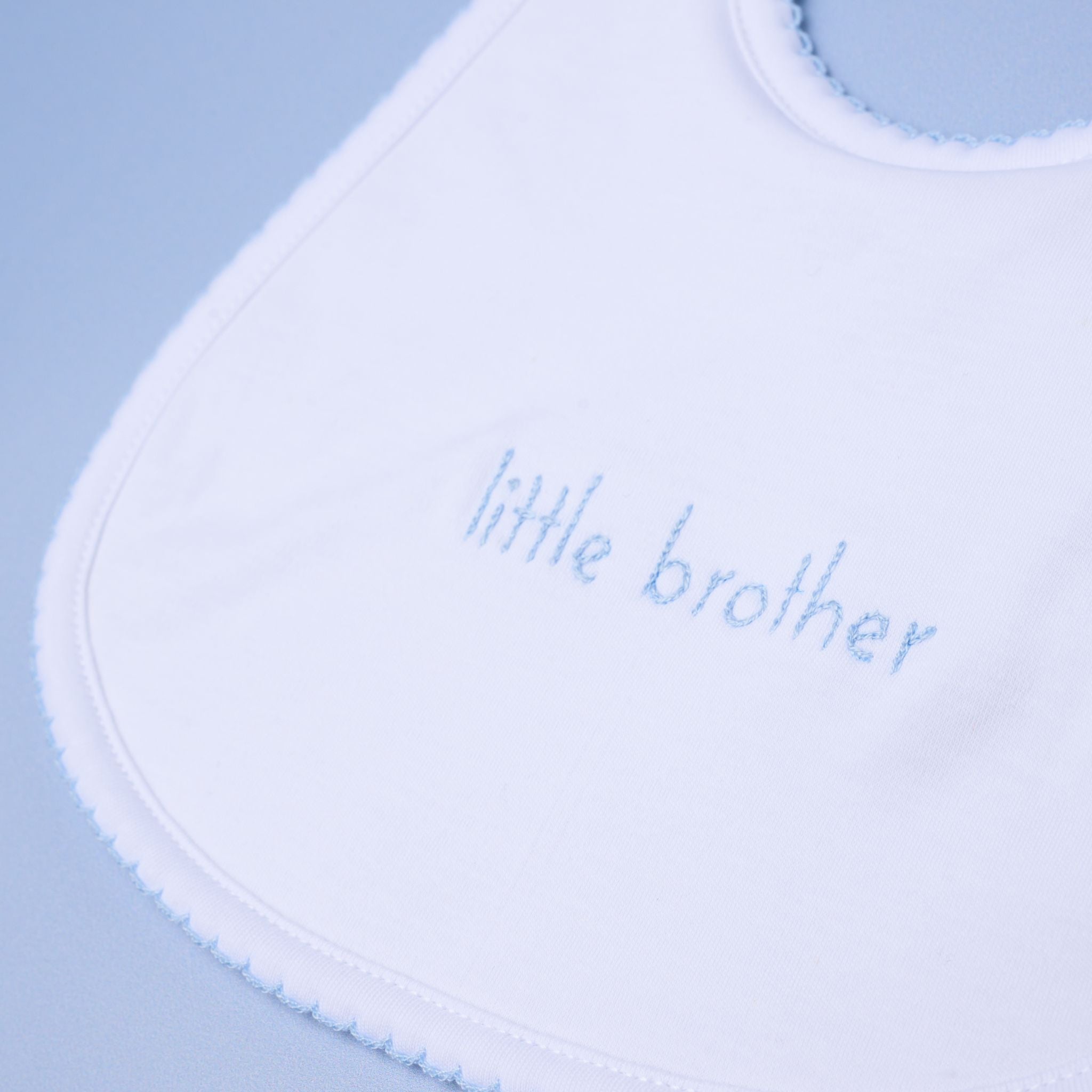 Little Brother Embroidered Bib - Magnolia Baby Bib