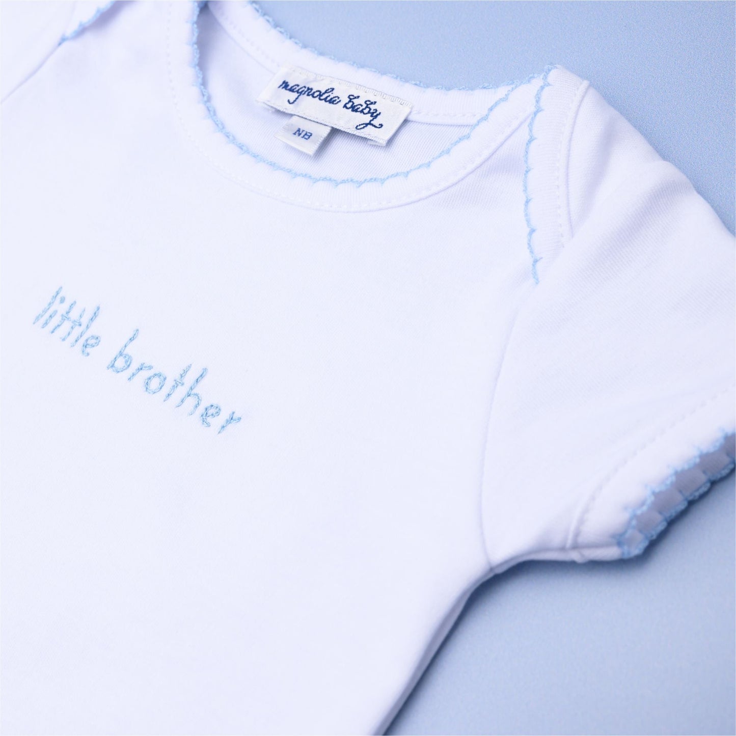 Little Brother Embroidered Bodysuit - Magnolia Baby Bodysuit