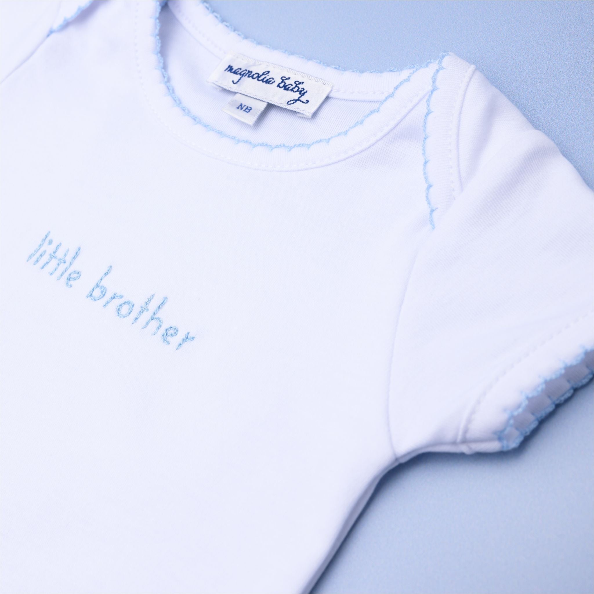Little Brother Embroidered Bodysuit - Magnolia Baby Bodysuit
