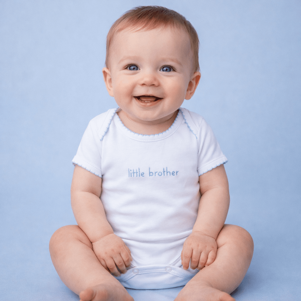 Little Brother Embroidered Bodysuit - Magnolia BabyBodysuit