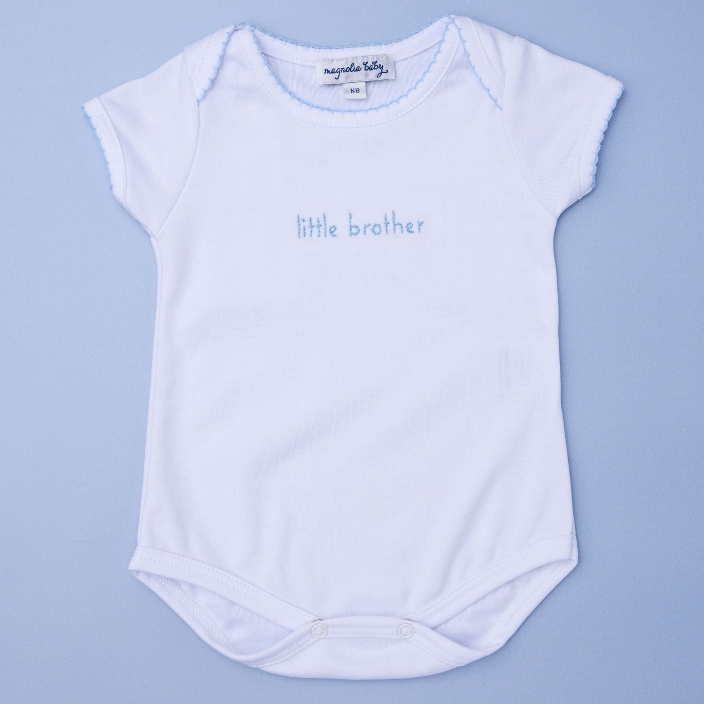 Little Brother Embroidered Bodysuit - Magnolia Baby Bodysuit