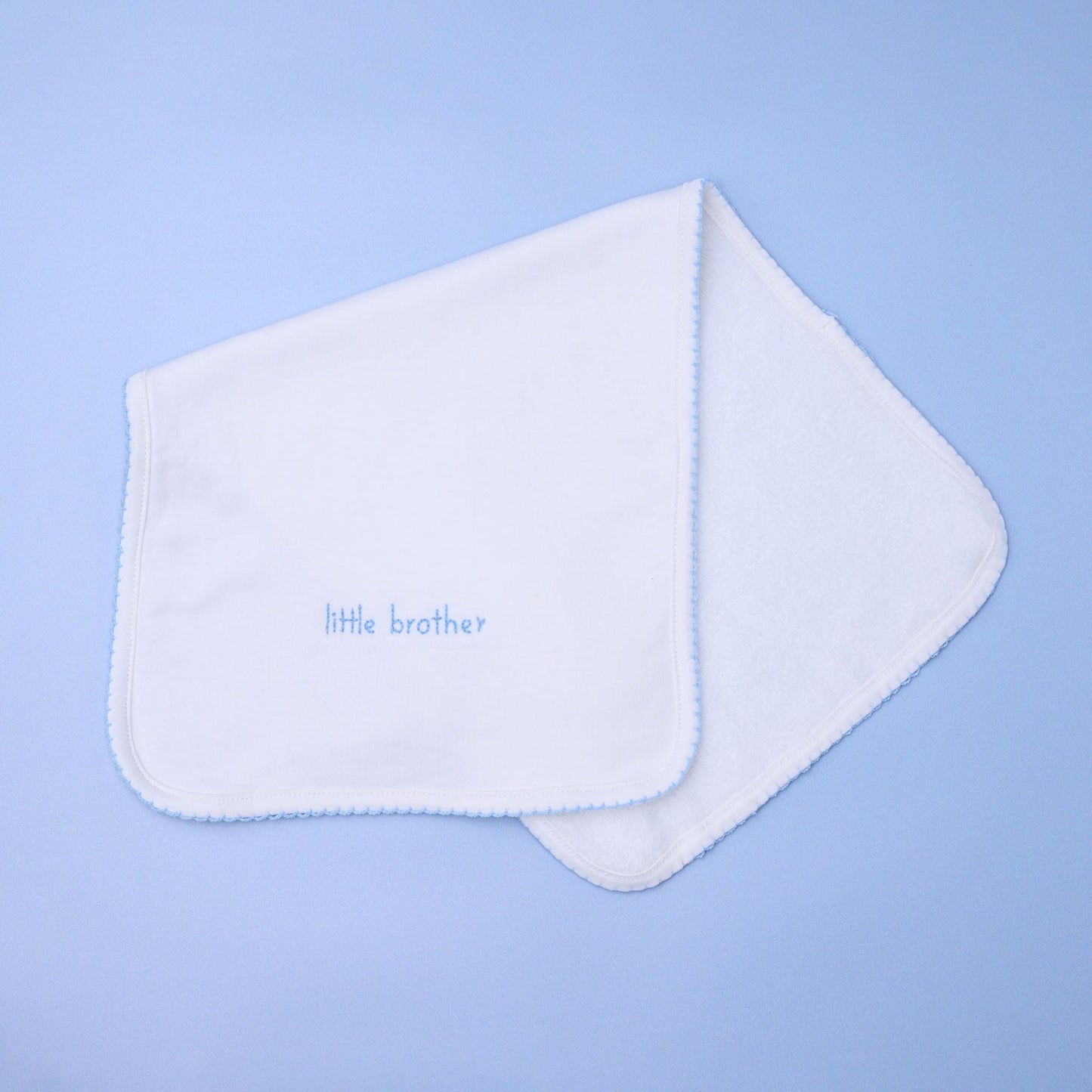 Little Brother Embroidered Burp Cloth - Magnolia Baby Burp Cloth