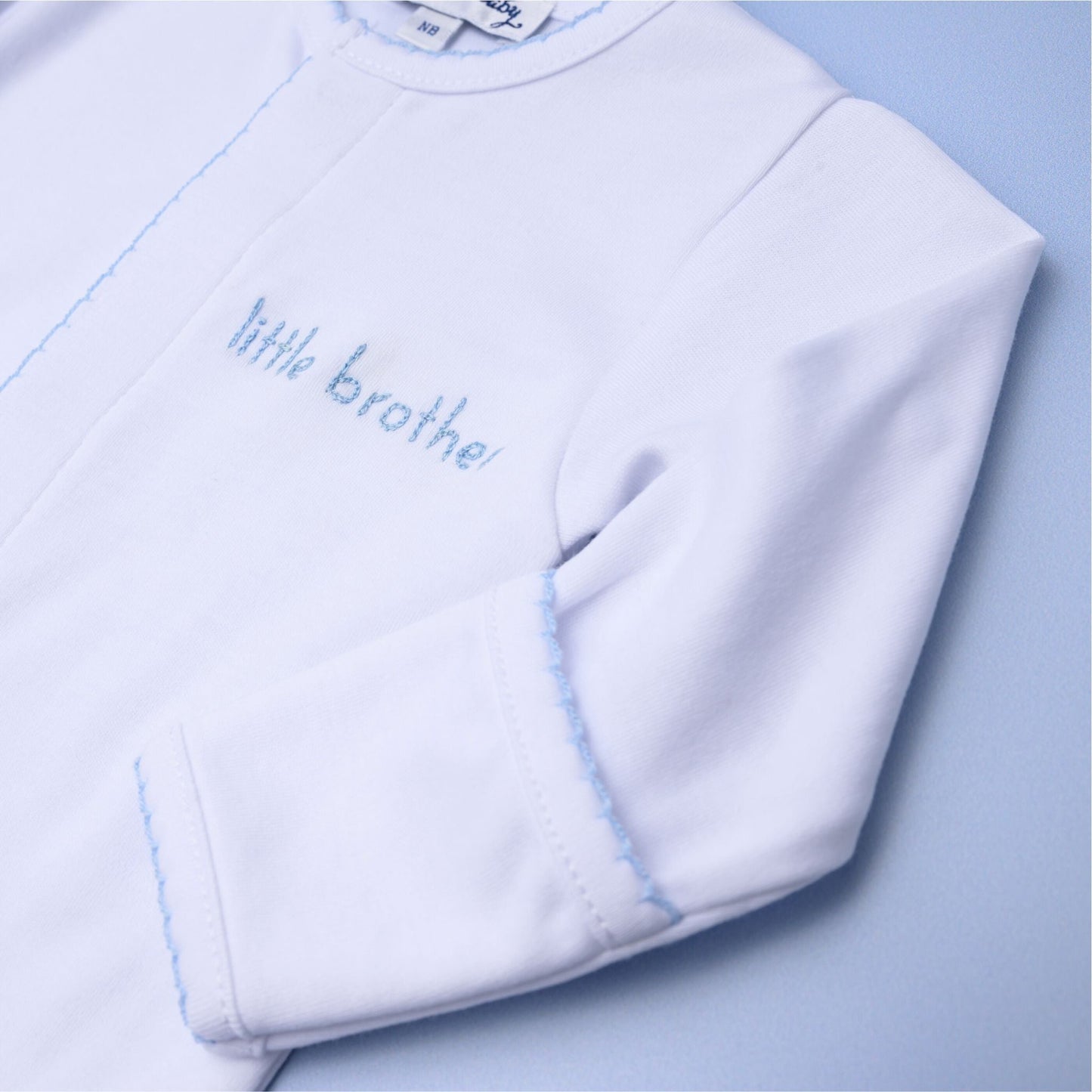 Little Brother Embroidered Converter - Magnolia Baby Converter Gown