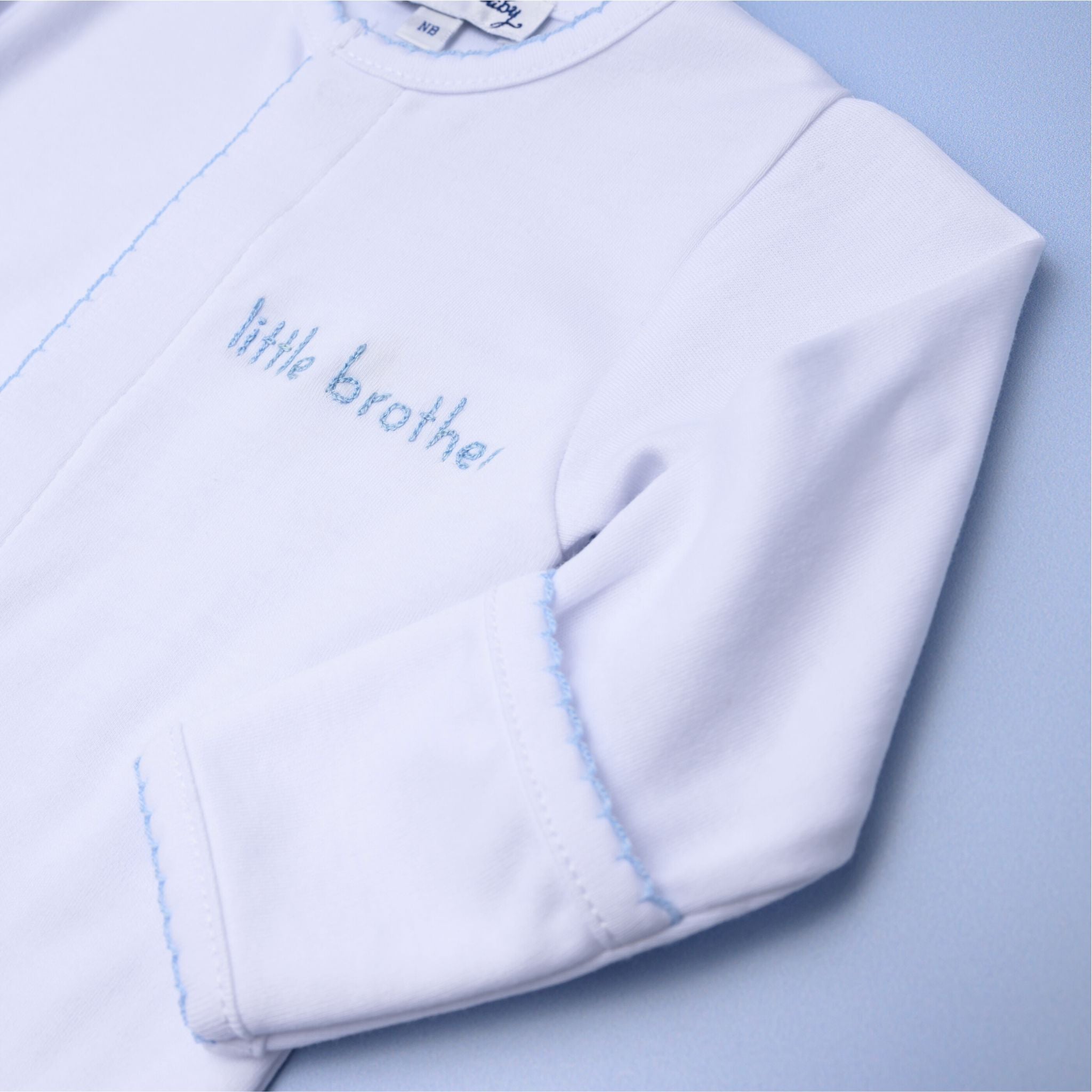 Little Brother Embroidered Converter - Magnolia Baby Converter Gown