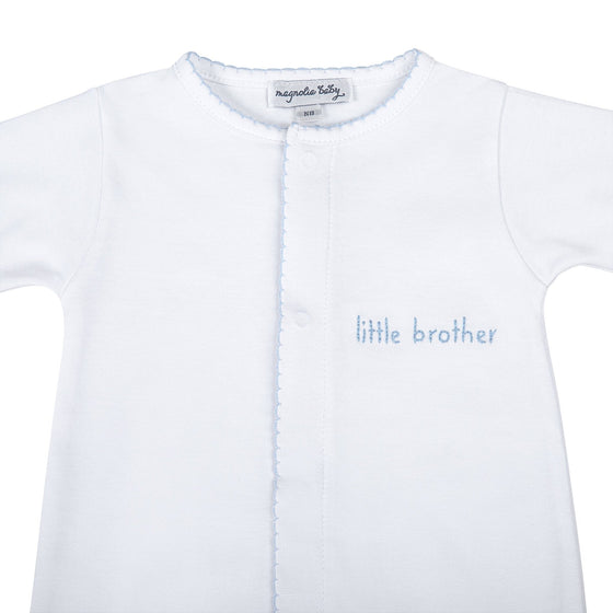 Little Brother Embroidered Converter - Magnolia BabyConverter Gown