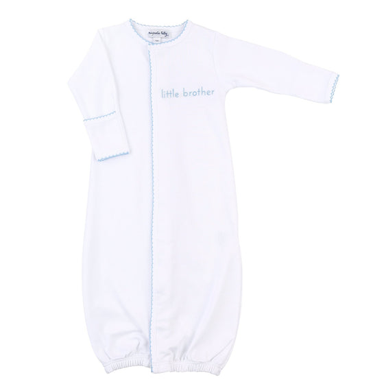 Little Brother Embroidered Converter - Magnolia BabyConverter Gown