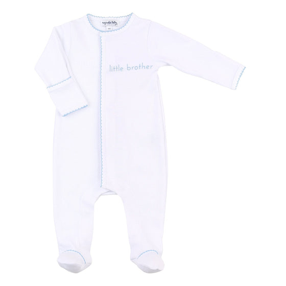 Little Brother Embroidered Footie - Magnolia BabyFootie