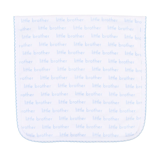 Little Brother Print Burp Cloth - Magnolia BabyBurp Cloth